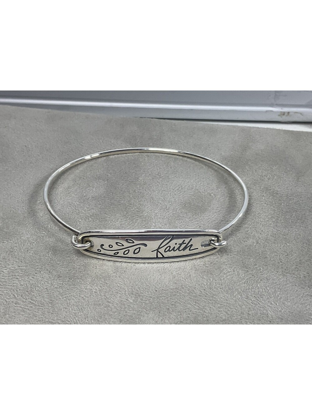 James Avery Faith Hook-On Bangle Bracelet